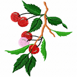 Cherry Embroidery Design 2 Cherry Embroidery Design 2